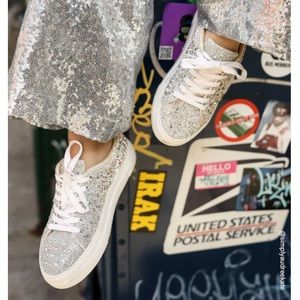 Betsey Johnson Sidny Rhinestone Sneaker